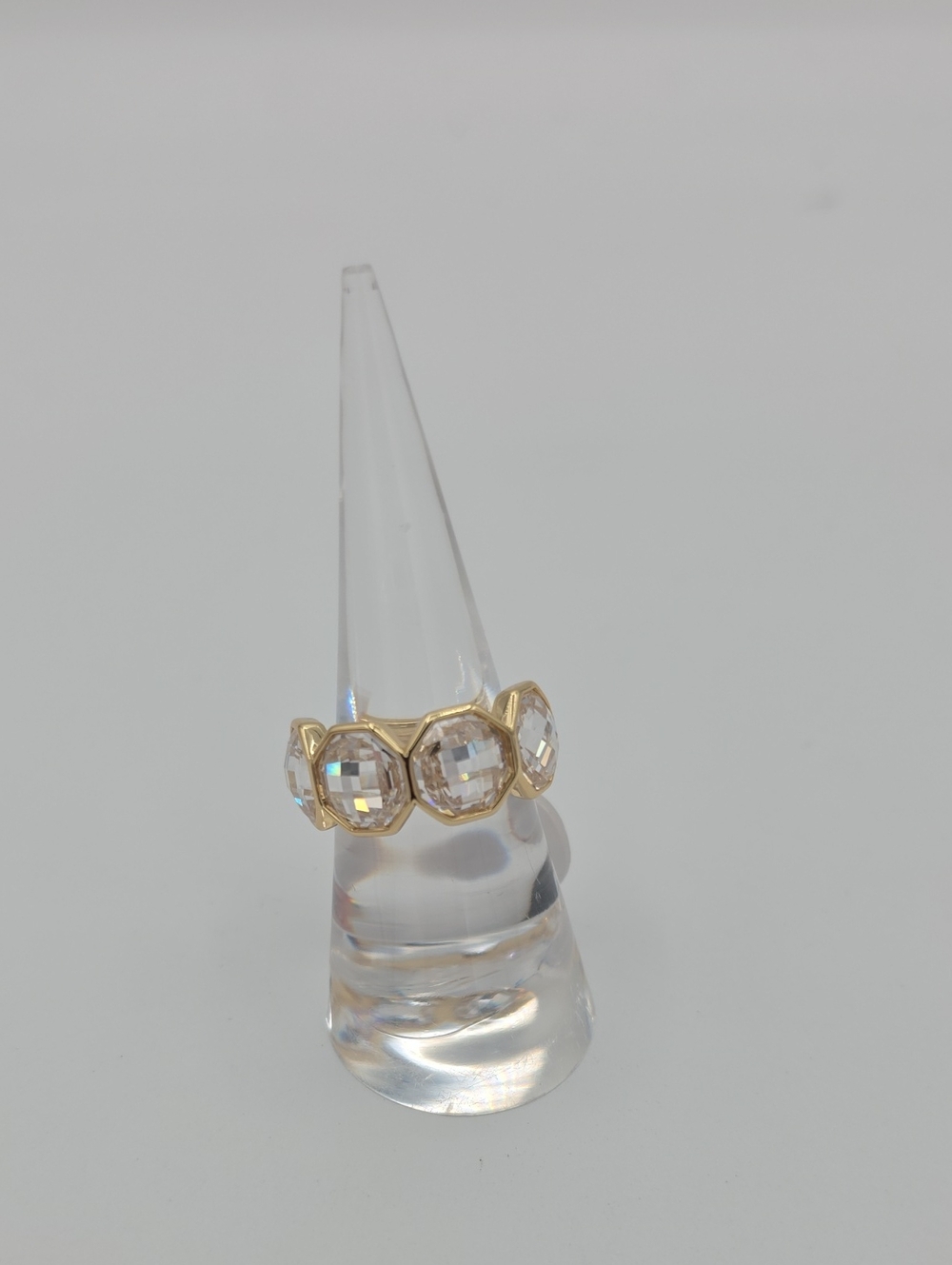 Diamond CZ Gold Plating Ring